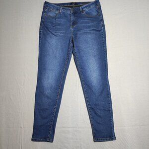 Curve appeal jeans women's size 12/31 ink blue colour essential skinny stretchy